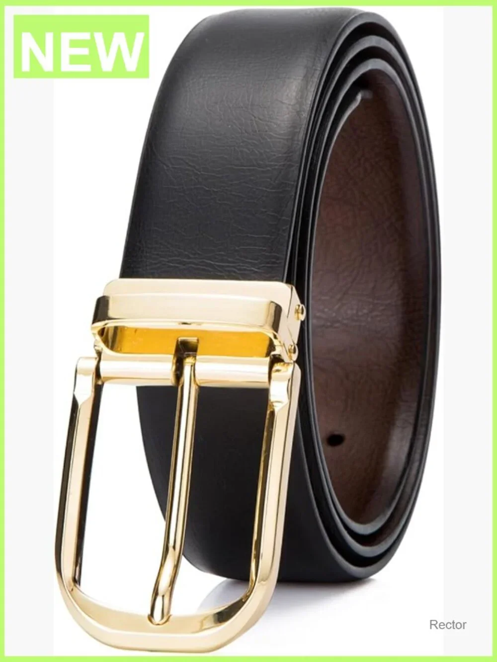 Reversible Leather Dress Belt 1.25